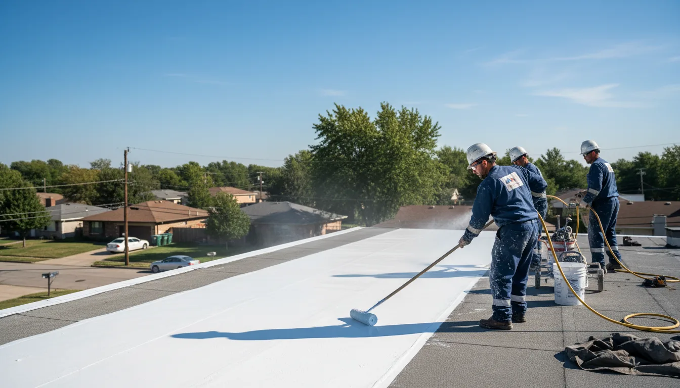 Commercial roof coating in Russell, MN near me